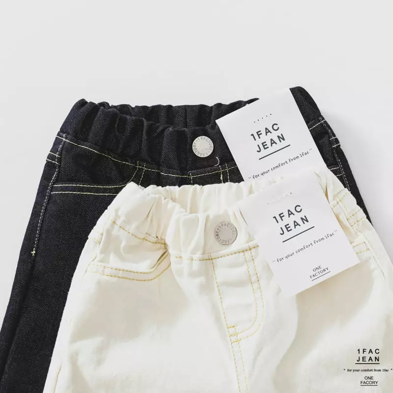 1 Fac - Korean Children Fashion - #littlefashionista - Gold Stitch Washj Pants - 10