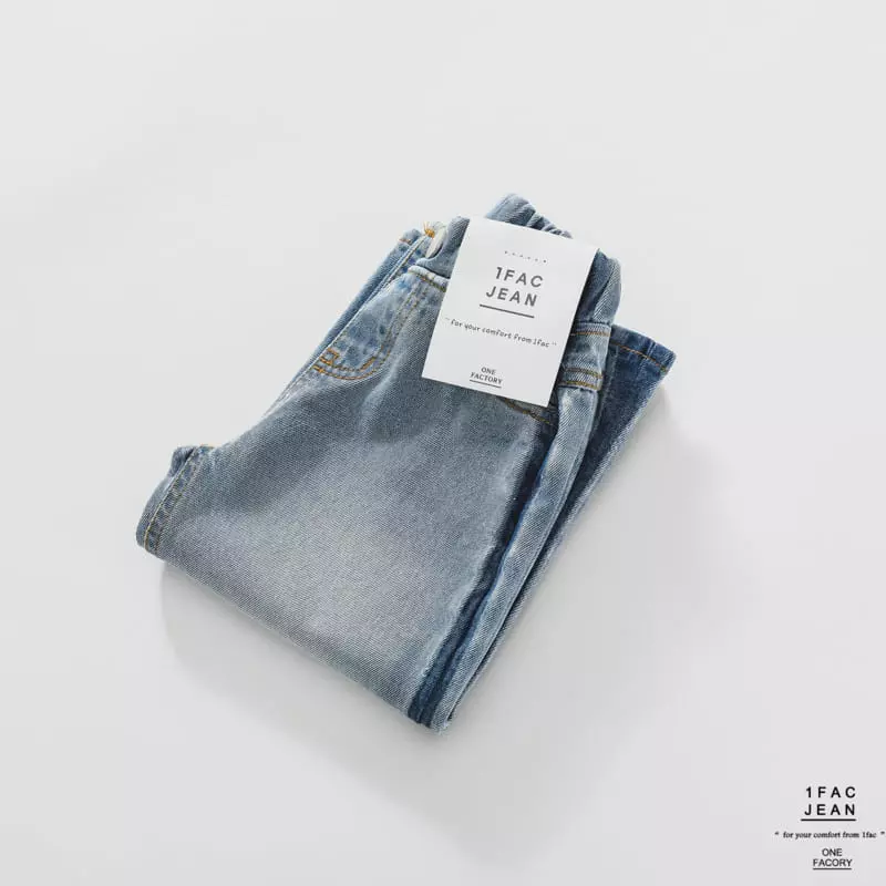 1 Fac - Korean Children Fashion - #littlefashionista - Side Wide Jeans - 5