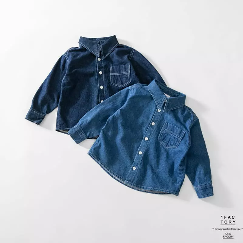 1 Fac - Korean Children Fashion - #littlefashionista - Big Collar Shirt - 8