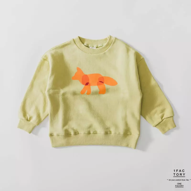 1 Fac - Korean Children Fashion - #littlefashionista - Orange Fox Sweatshirt - 3