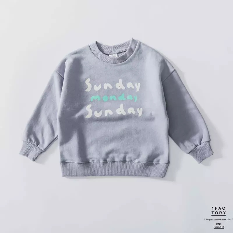1 Fac - Korean Children Fashion - #magicofchildhood - Sunday Sweatshirt - 2