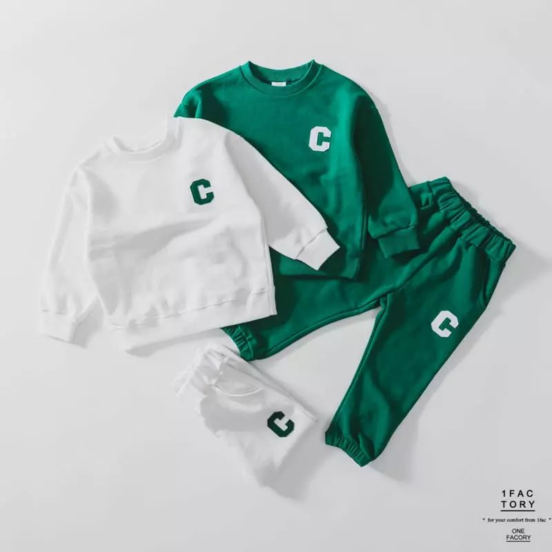 1 Fac - Korean Children Fashion - #magicofchildhood - C Logo Top Bottom Set - 7