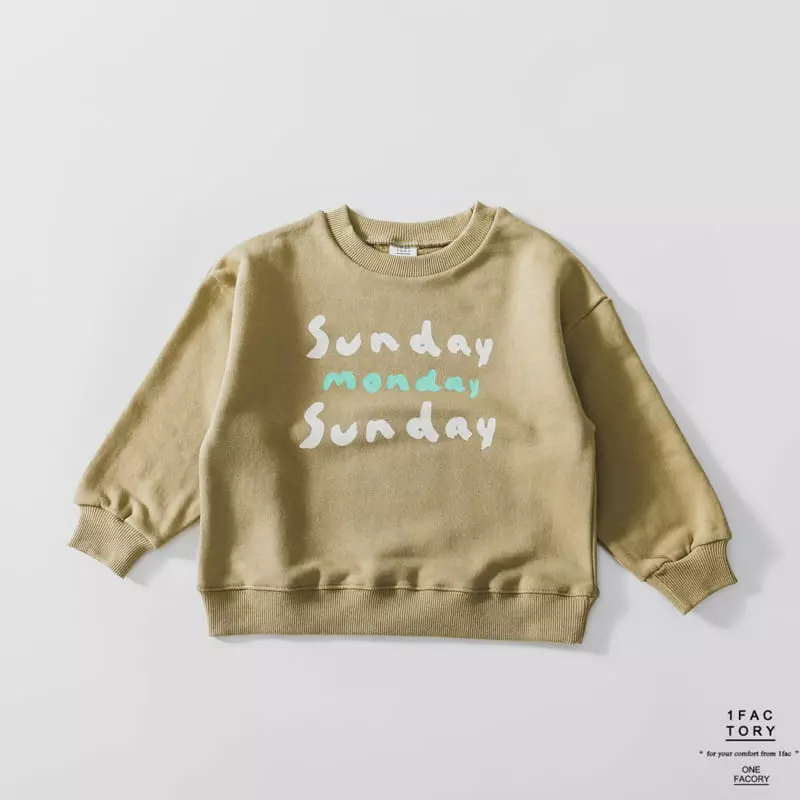 1 Fac - Korean Children Fashion - #minifashionista - Sunday Sweatshirt - 3