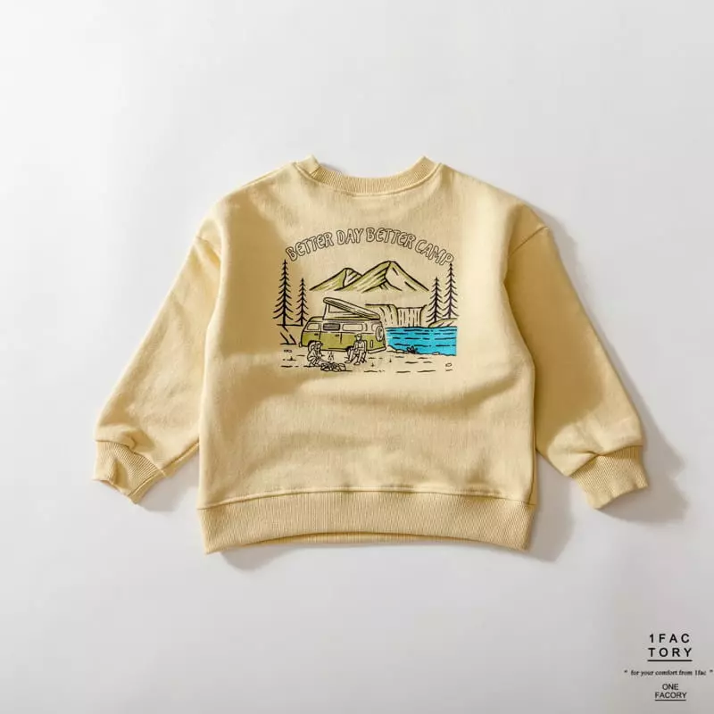 1 Fac - Korean Children Fashion - #minifashionista - Camping Butter Sweatshirt - 3