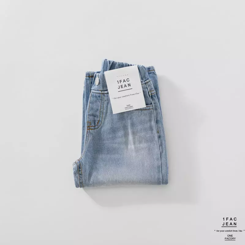 1 Fac - Korean Children Fashion - #magicofchildhood - Snow Flwoer Jeans - 4