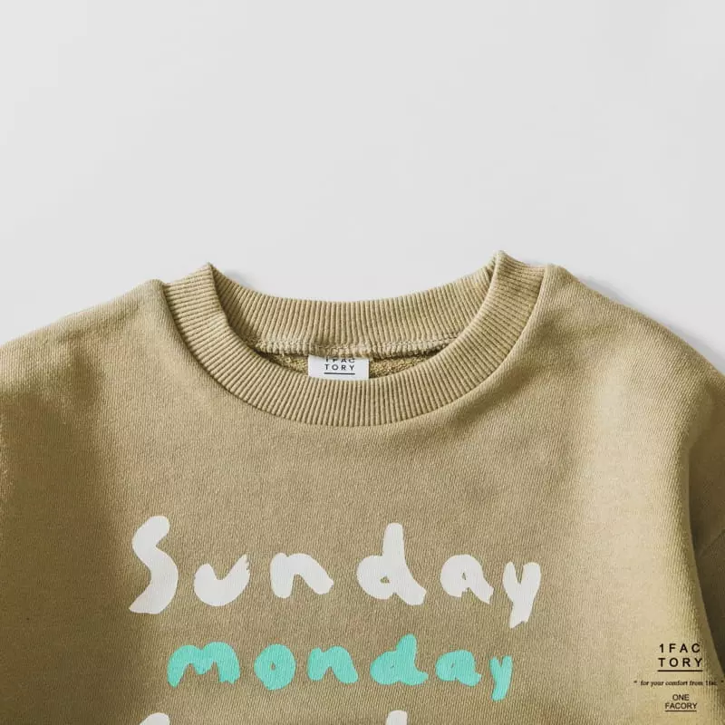 1 Fac - Korean Children Fashion - #minifashionista - Sunday Sweatshirt - 4