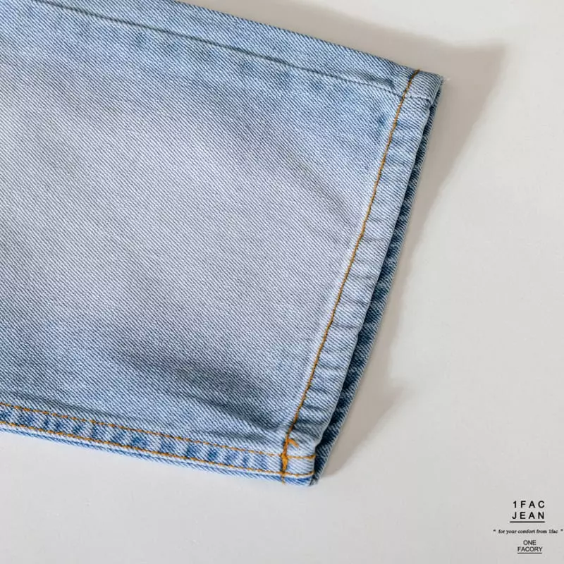 1 Fac - Korean Children Fashion - #prettylittlegirls - Cheese Sand Wide Jeans - 2