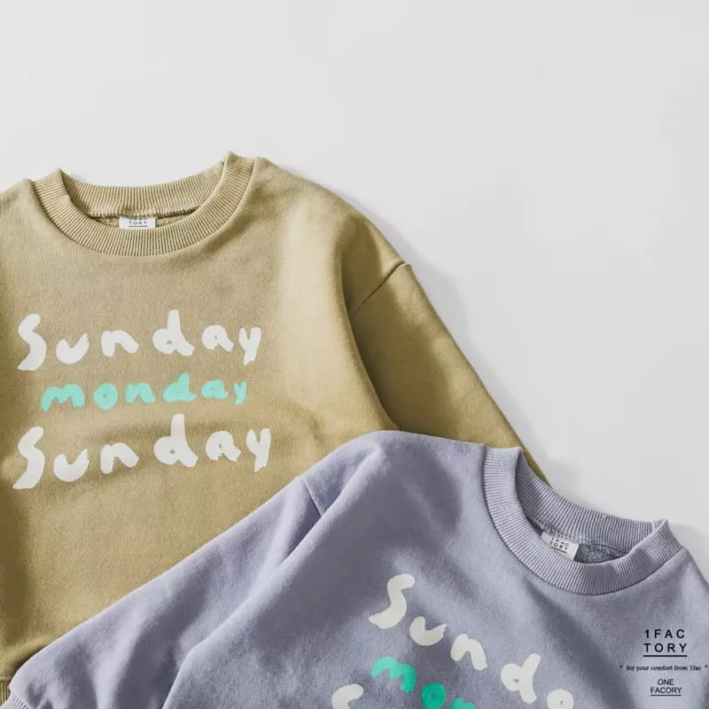 1 Fac - Korean Children Fashion - #stylishchildhood - Sunday Sweatshirt - 7