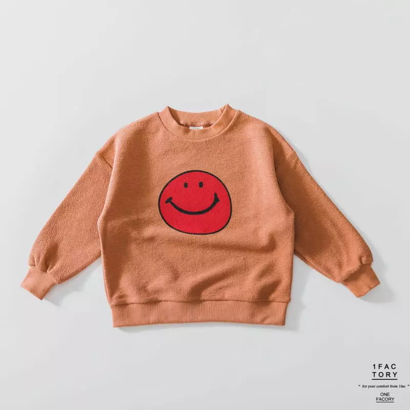 1 Fac - Korean Children Fashion - #stylishchildhood - Red Smile Sweatshirt - 3