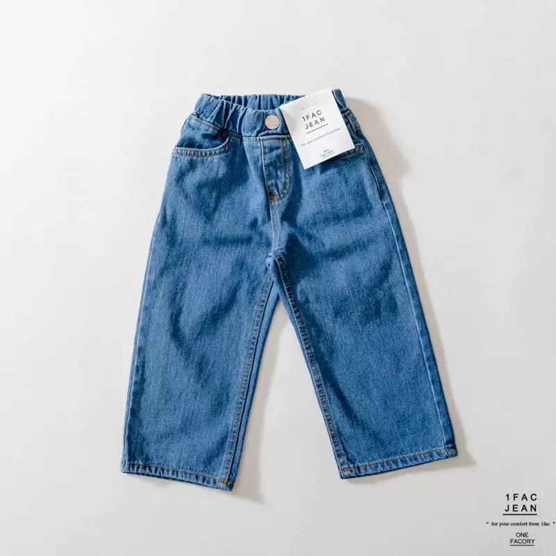 1 Fac - Korean Children Fashion - #stylishchildhood - Semi Wide Jeans - 3