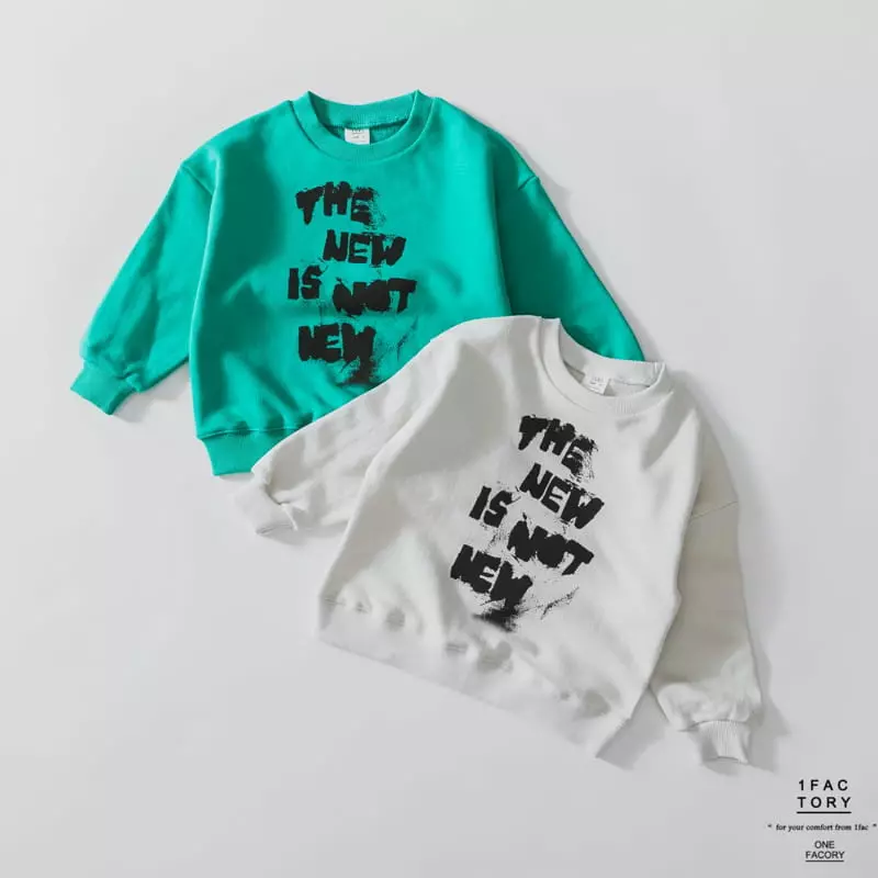 1 Fac - Korean Children Fashion - #todddlerfashion - Painting Lettering Sweatshirt - 8