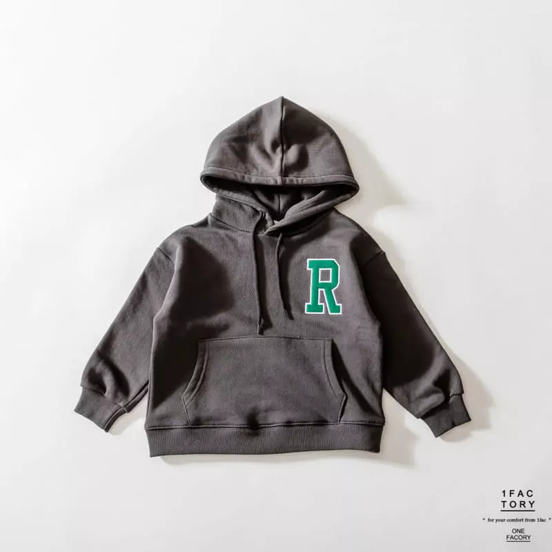 1 Fac - Korean Children Fashion - #toddlerclothing - R Logo Hoody - 7
