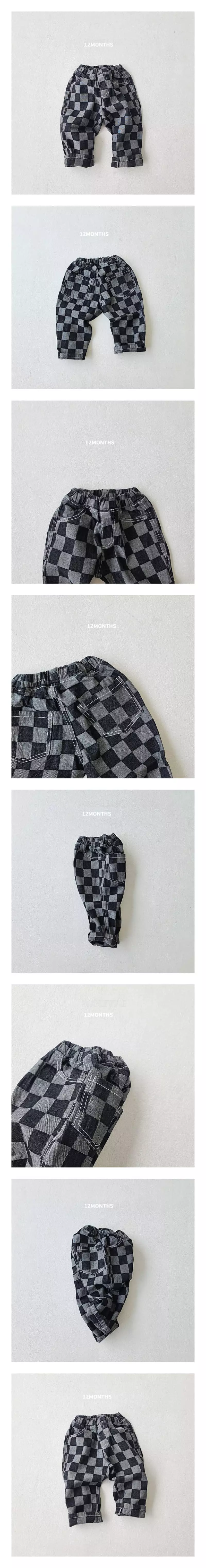 12 Month - Korean Children Fashion - #childofig - Chess Denim Jeans