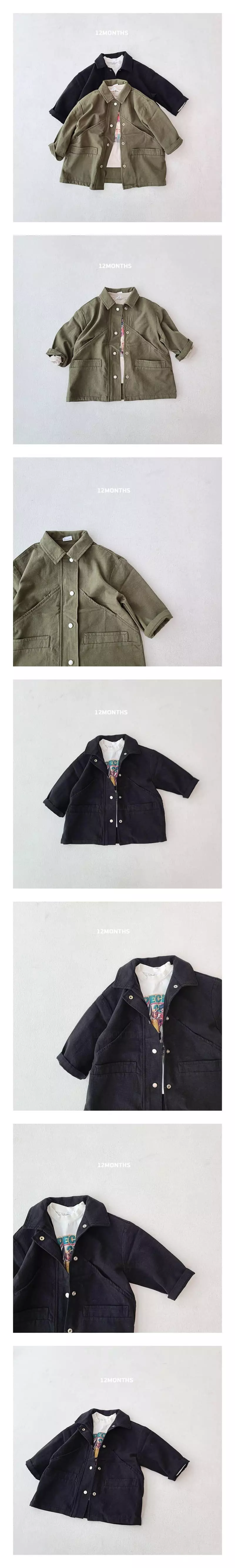 12 Month - Korean Children Fashion - #kidzfashiontrend - Maxy Over Long Field Jacket