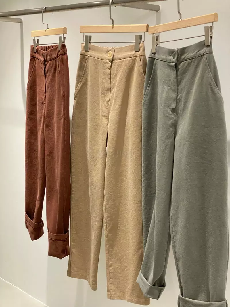 1968 - Korean Women Fashion - #momslook - Twill Banding Pants - 3