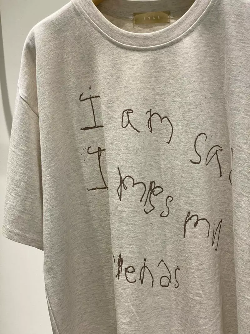 1968 - Korean Women Fashion - #momslook - English Lettering Tee - 3
