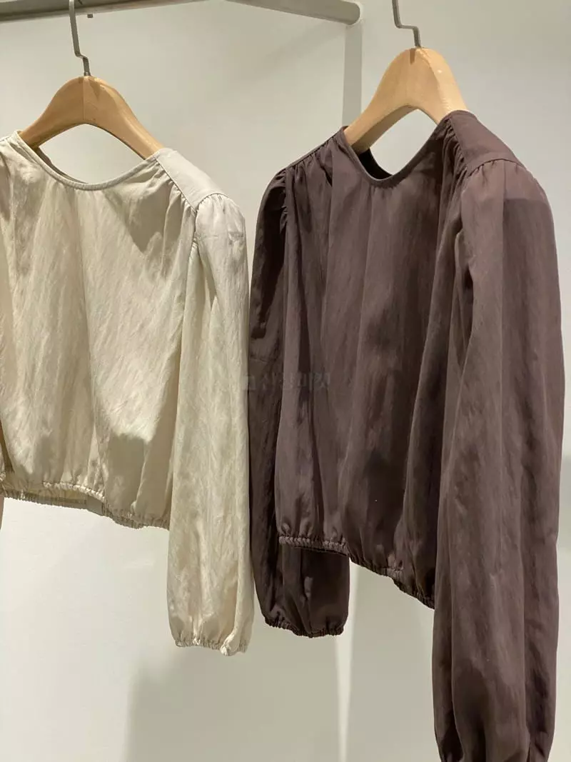 1968 - Korean Women Fashion - #momslook - Shirring Back Blouse - 5