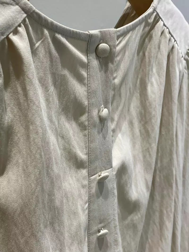 1968 - Korean Women Fashion - #momslook - Shirring Back Blouse - 6