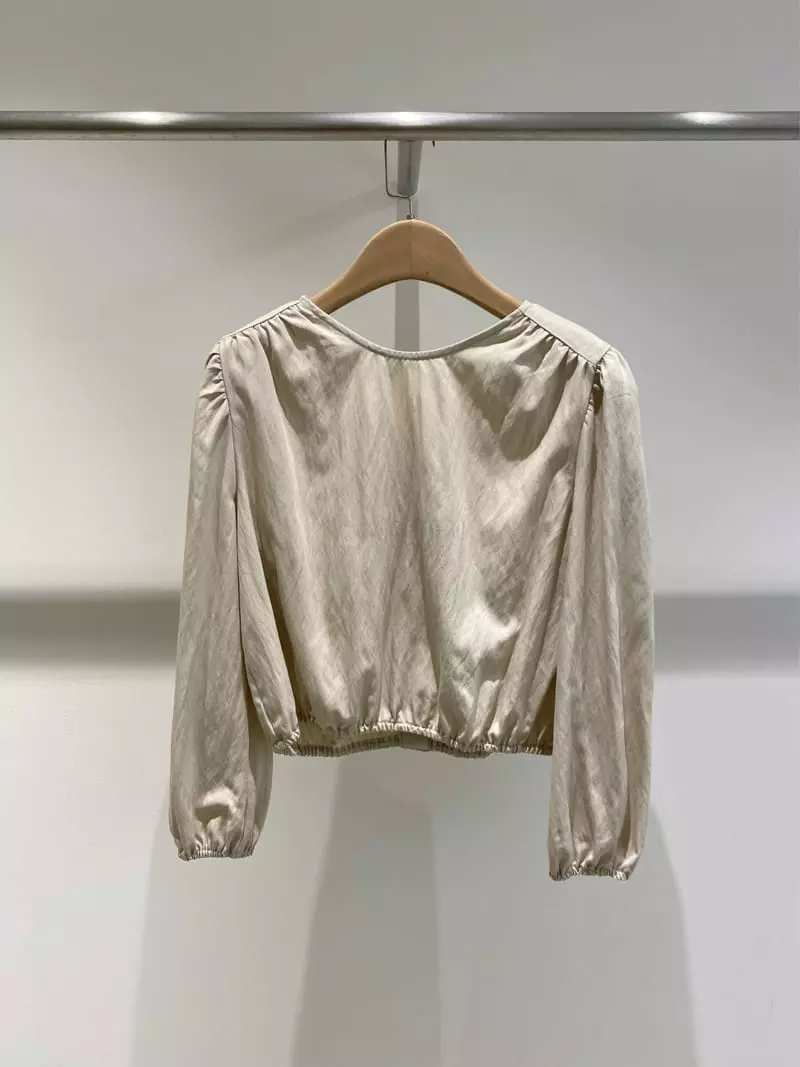 1968 - Korean Women Fashion - #momslook - Shirring Back Blouse - 7