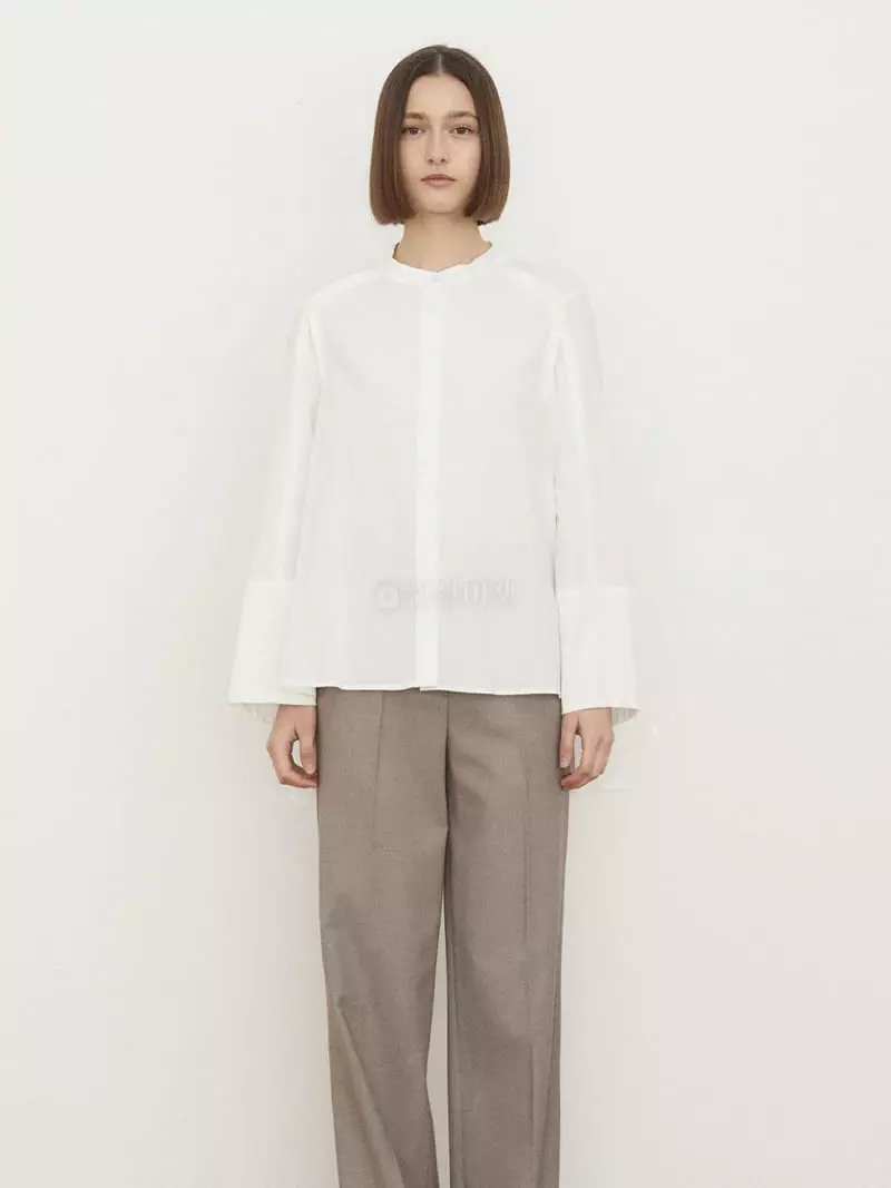 1968 - Korean Women Fashion - #momslook - Round Slit Shirt - 2