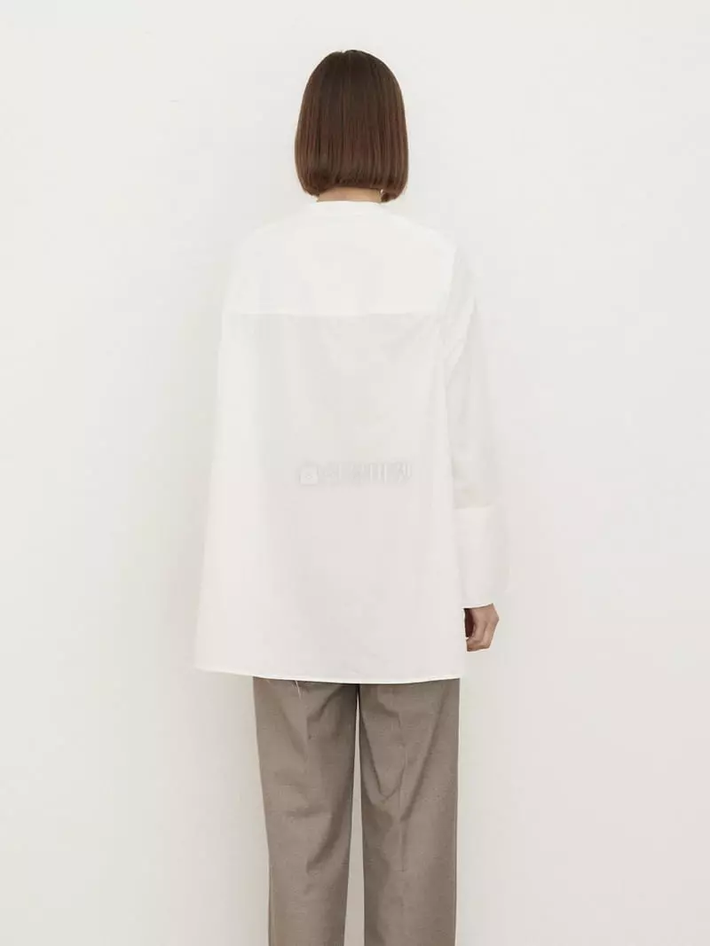 1968 - Korean Women Fashion - #momslook - Round Slit Shirt - 4