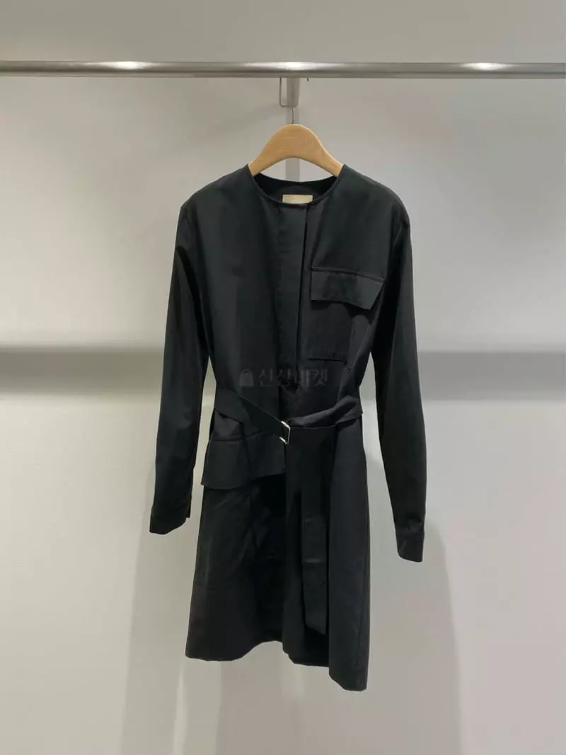 1968 - Korean Women Fashion - #momslook - Round Belt One-piece