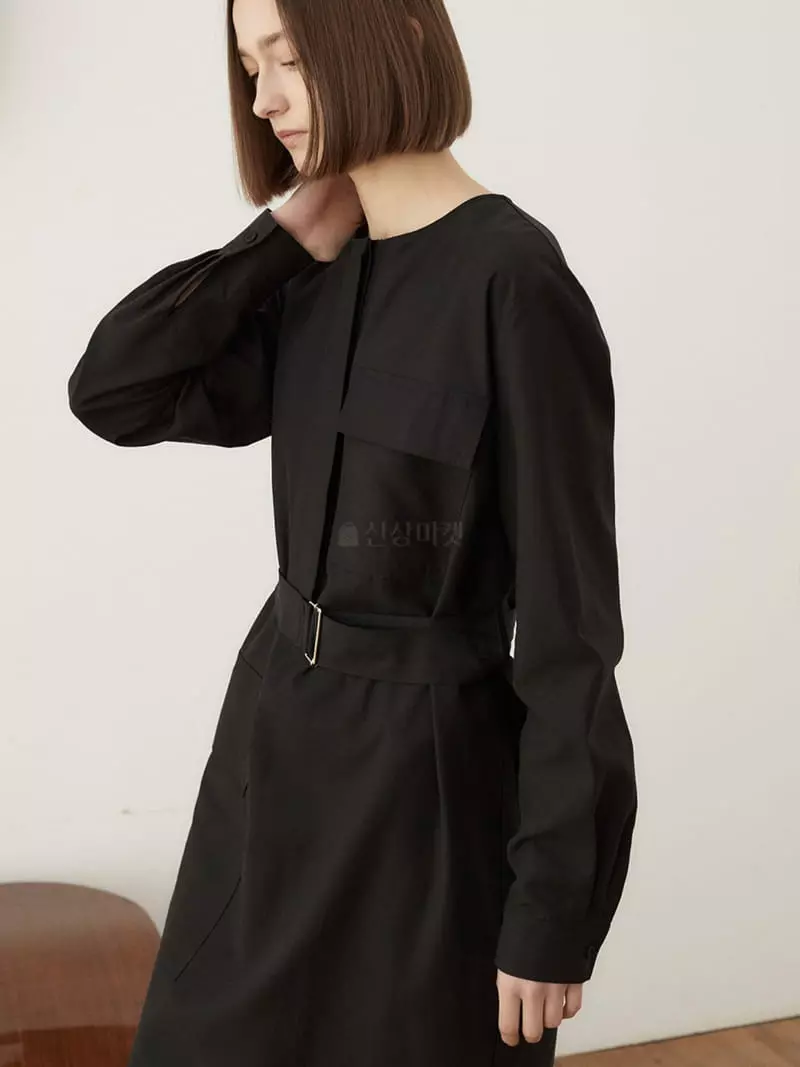 1968 - Korean Women Fashion - #momslook - Round Belt One-piece - 2