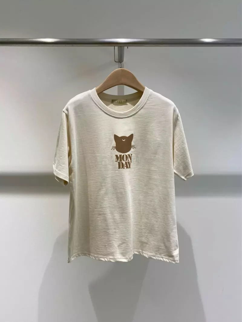1968 - Korean Women Fashion - #shopsmall - Cat Tee - 4