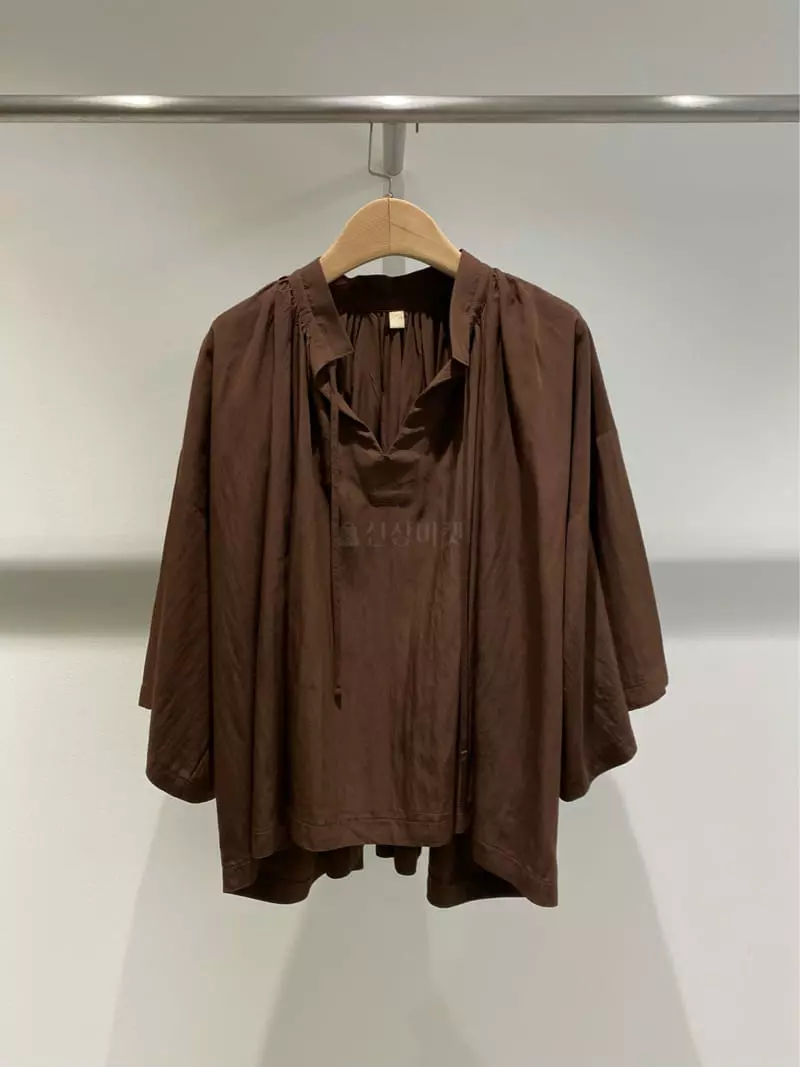 1968 - Korean Women Fashion - #vintagekidsstyle - Round Shirring Blouse - 6