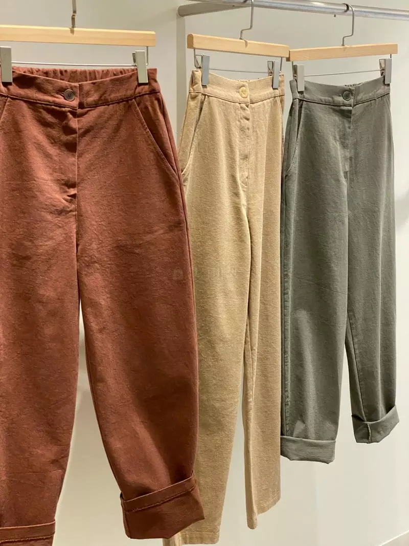 1968 - Korean Women Fashion - #womensfashion - Twill Banding Pants - 2