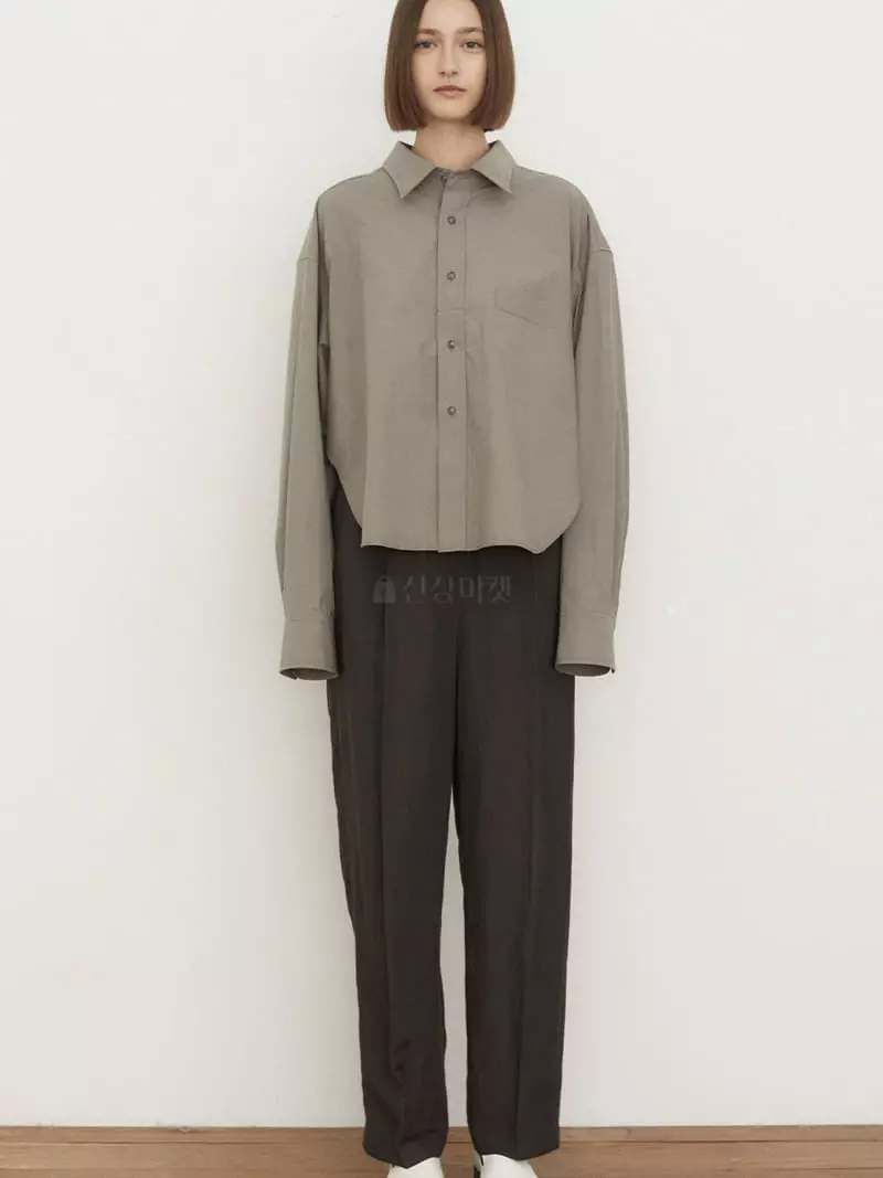 1968 - Korean Women Fashion - #momslook - Slit Shirt - 4
