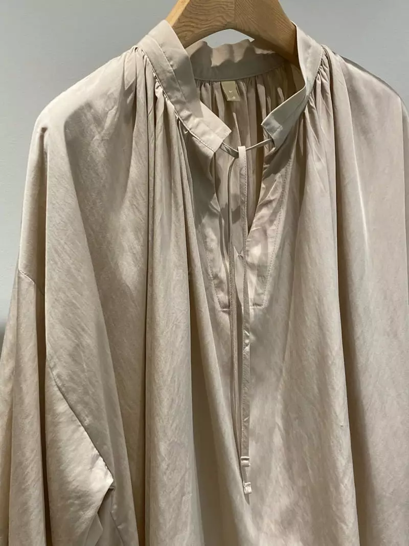 1968 - Korean Women Fashion - #momslook - Round Shirring Blouse - 4