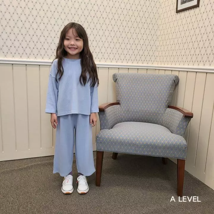A Level - Korean Children Fashion - #Kfashion4kids - Wide Knit Top Bottom Set - 10
