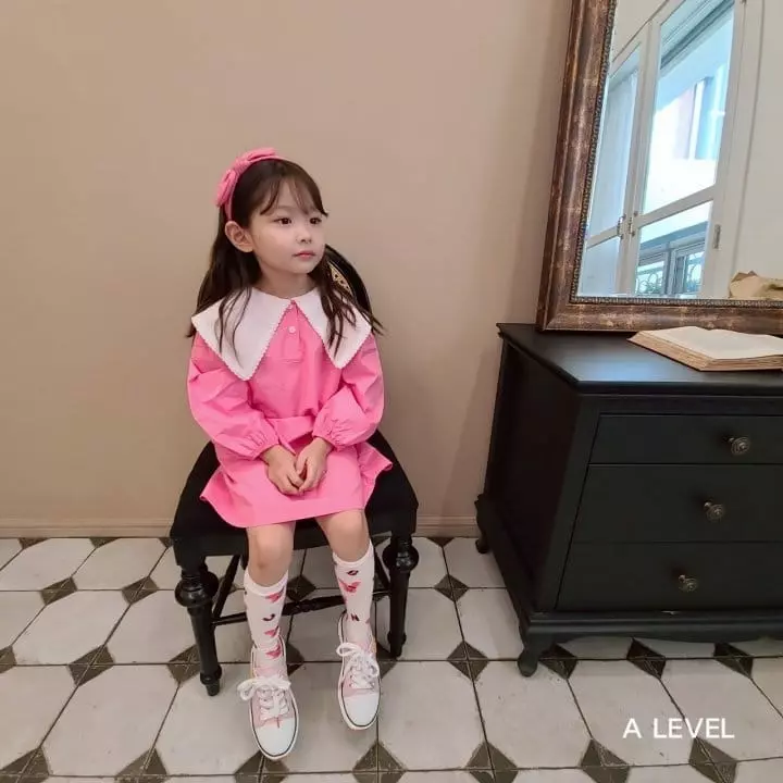 A Level - Korean Children Fashion - #Kfashion4kids - Big Collar One-piece - 9