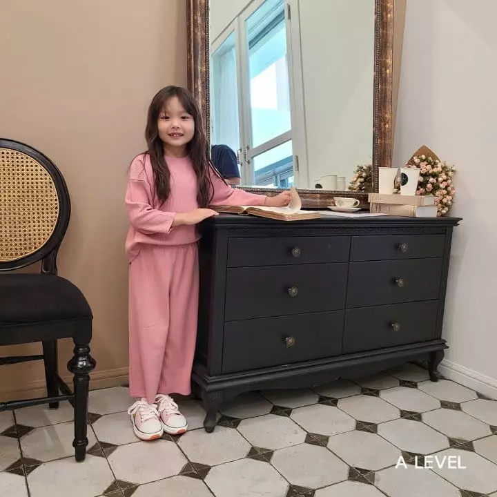 A Level - Korean Children Fashion - #childofig - Wide Knit Top Bottom Set - 2