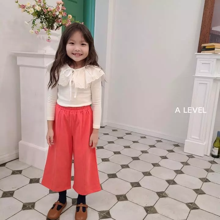 A Level - Korean Children Fashion - #childofig - Slit Wide Pants - 12