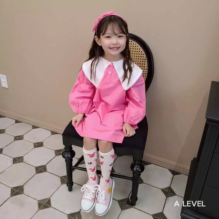 A Level - Korean Children Fashion - #childofig - Big Collar One-piece