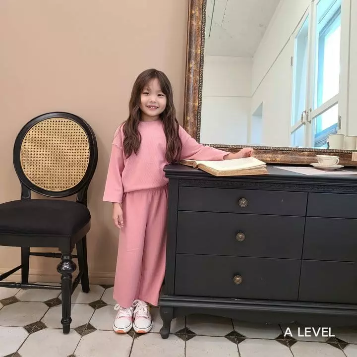 A Level - Korean Children Fashion - #childrensboutique - Wide Knit Top Bottom Set - 3
