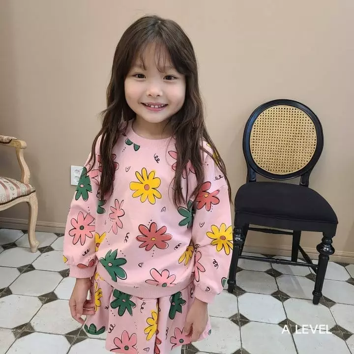 A Level - Korean Children Fashion - #designkidswear - Pattern Skirt Top Bottom Set - 10