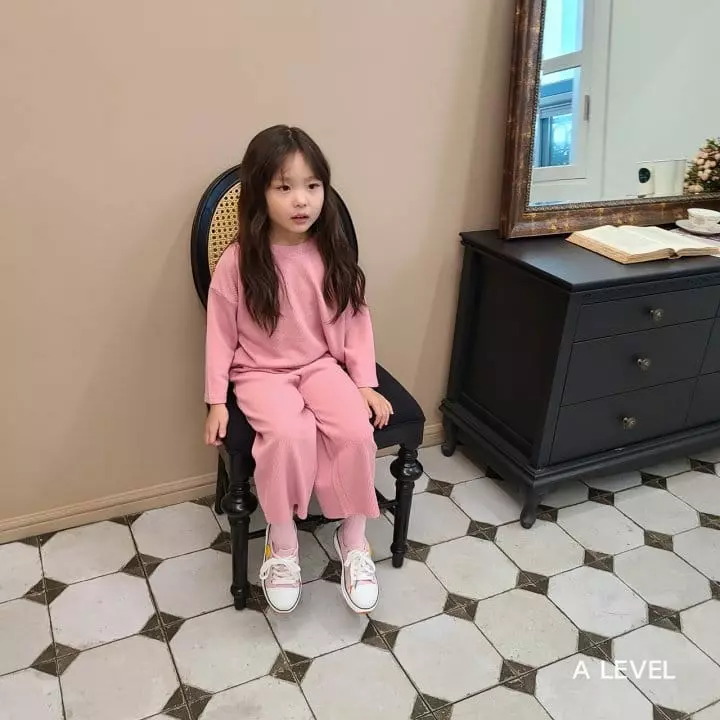 A Level - Korean Children Fashion - #childrensboutique - Wide Knit Top Bottom Set - 4