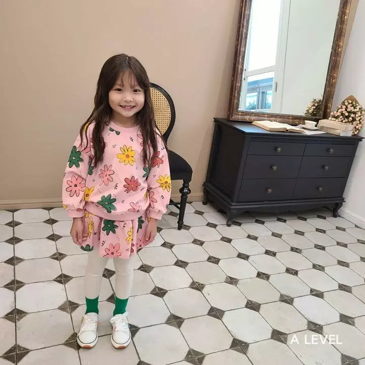 A Level - Korean Children Fashion - #discoveringself - Pattern Skirt Top Bottom Set - 11