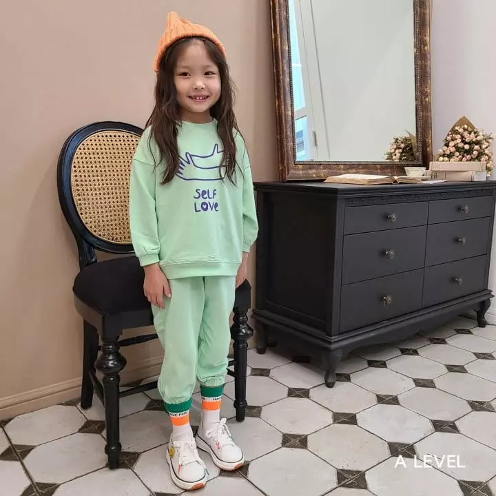 A Level - Korean Children Fashion - #discoveringself - Hug Top Bottom Set - 8