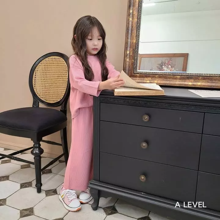 A Level - Korean Children Fashion - #discoveringself - Wide Knit Top Bottom Set - 5