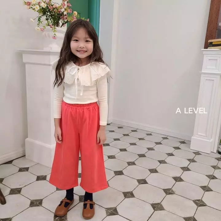 A Level - Korean Children Fashion - #discoveringself - Slit Wide Pants - 2