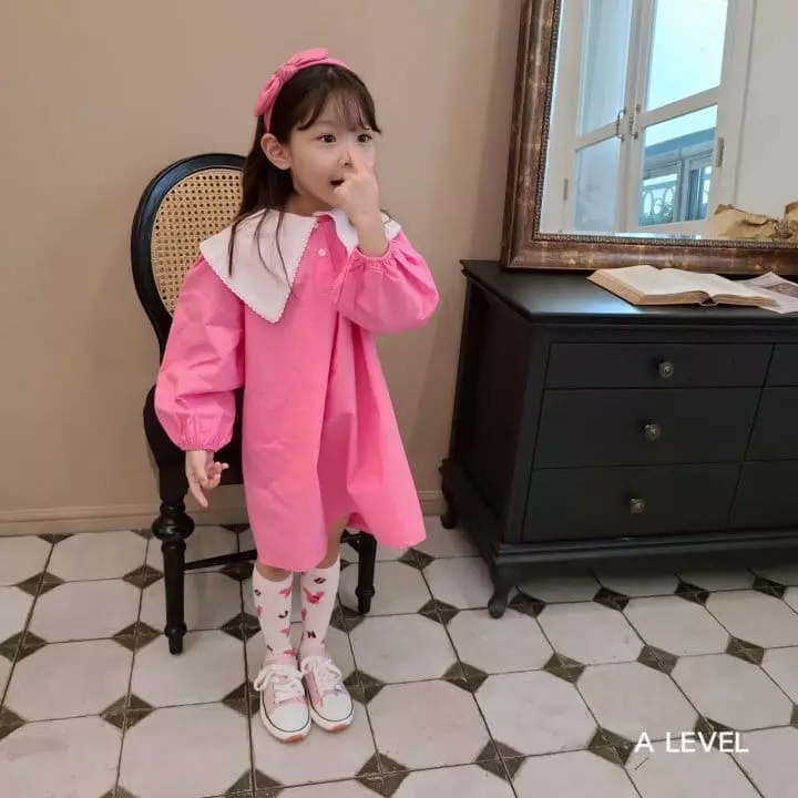 A Level - Korean Children Fashion - #fashionkids - Big Collar One-piece - 5