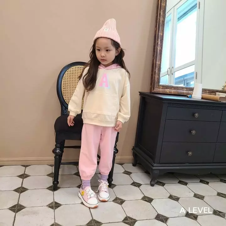A Level - Korean Children Fashion - #kidsshorts - A Hoody Top Bottom Set - 12