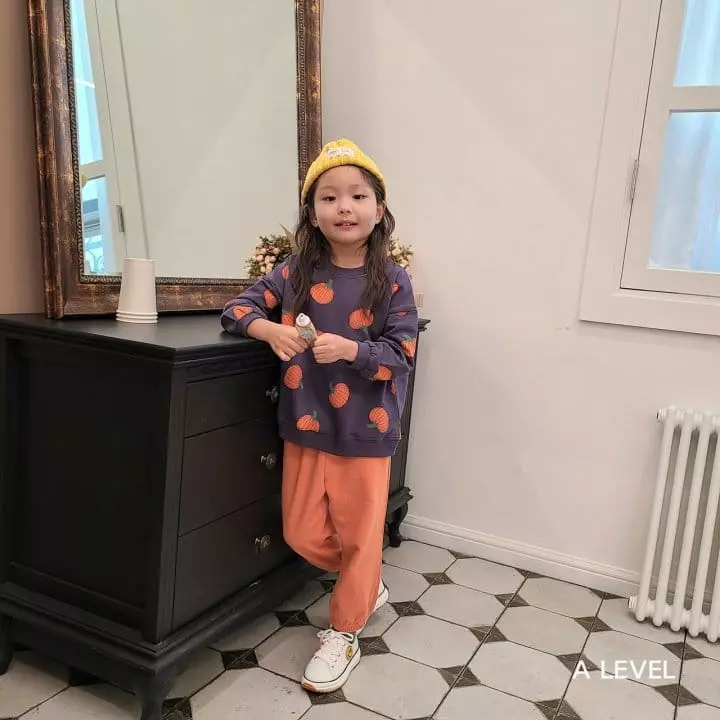 A Level - Korean Children Fashion - #littlefashionista - Pumpkin Top Bottom Set - 2