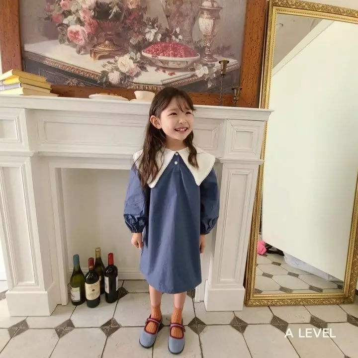 A Level - Korean Children Fashion - #littlefashionista - Big Collar One-piece - 10