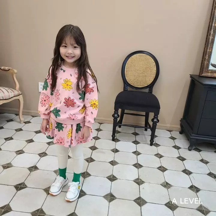 A Level - Korean Children Fashion - #magicofchildhood - Pattern Skirt Top Bottom Set - 2