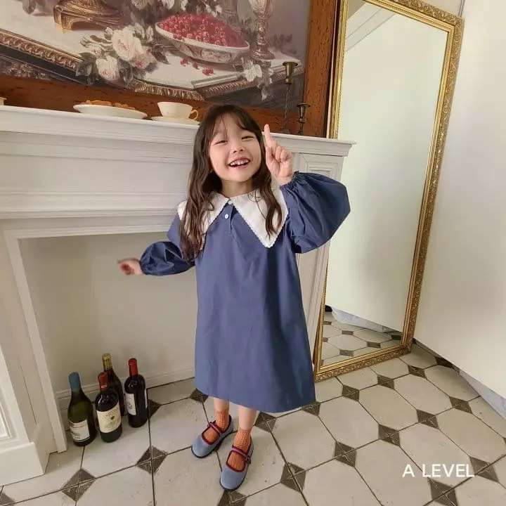 A Level - Korean Children Fashion - #minifashionista - Big Collar One-piece - 12